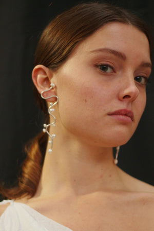 THE RIVER PEARL EARRINGS - VERMEIL