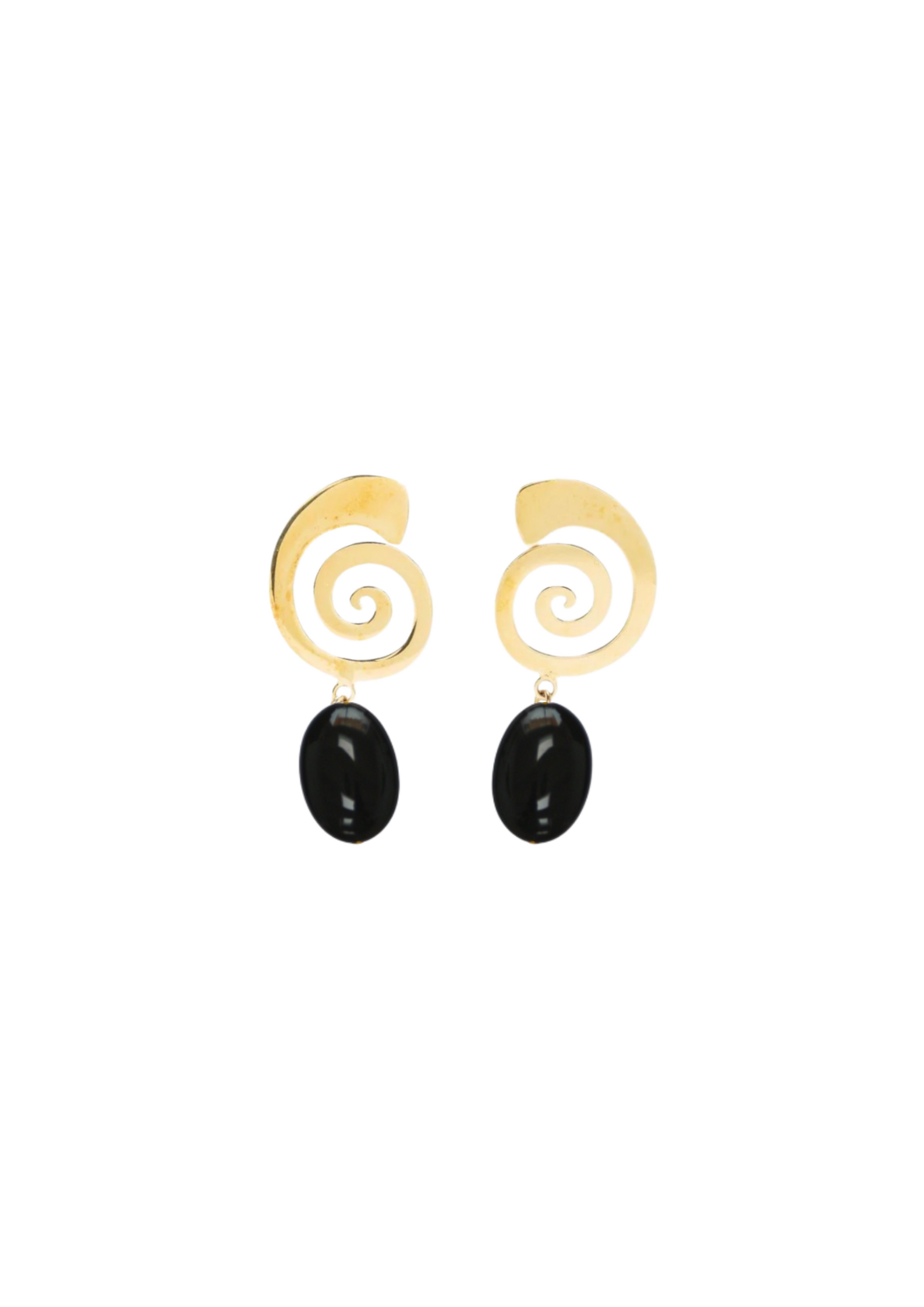 PALAIS OVAL ONYX EARRINGS