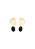 PALAIS OVAL ONYX EARRINGS